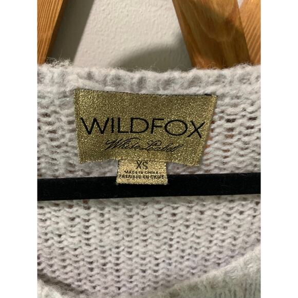 WildFox White Label Heart Knit Sweater Top SZ XS - Picture 2 of 7